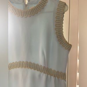 1970s Vintage Powder Blue Maxi Dress